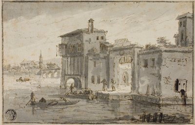 Rakennukset Laguunin vieressä tekijältä Claude Lorrain