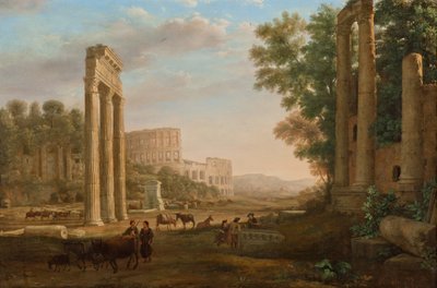 Capriccio ja Forum Romanumin rauniot tekijältä Claude Lorrain