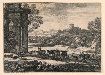 Karjaa ajettu kotiin myrskyn läpi tekijältä Claude Lorrain