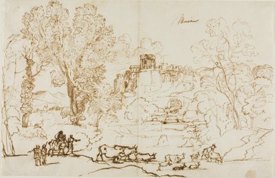 Klassinen maisema - Tivoli tekijältä Claude Lorrain