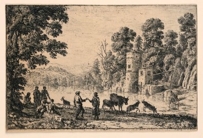 Tanssi joen rannalla tekijältä Claude Lorrain