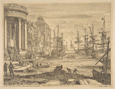 Pyhän Ursulan maihinnousu, 1665. tekijältä Claude Lorrain