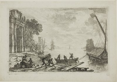 Satamakohtaus nousevan auringon kanssa tekijältä Claude Lorrain