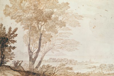 Vaaka (kynä ja muste paperille) tekijältä Claude Lorrain