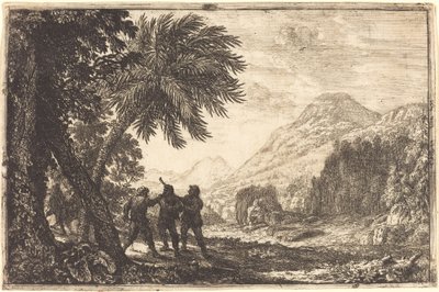 Maisema brigandien kanssa (Scène de brigands) tekijältä Claude Lorrain