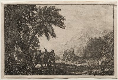 Maisema Brigantien kanssa tekijältä Claude Lorrain