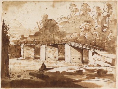 Maisema sillan kanssa tekijältä Claude Lorrain