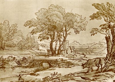 Maisema ja silta tekijältä Claude Lorrain