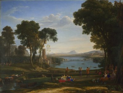 Maisema Iisakin ja Rebekan häistä, 1648 tekijältä Claude Lorrain