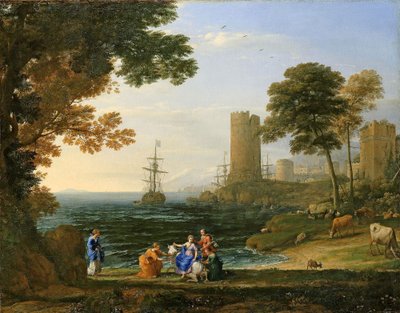 Maisema, jossa Jupiter on siepannut Europa-joen. tekijältä Claude Lorrain