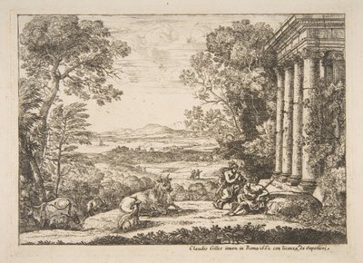Merkurius ja Argus, 1662. tekijältä Claude Lorrain