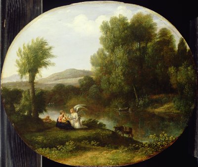 Lepää lennossa Egyptiin, 1646 tekijältä Claude Lorrain