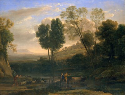 Auringonnousu, n. 1646-47 tekijältä Claude Lorrain