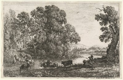Lehmänpaimen (Le bouvier) tekijältä Claude Lorrain