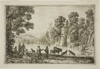 Tanssi joen rannalla tekijältä Claude Lorrain