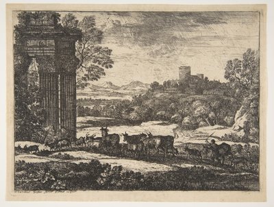 Lauma palaa myrskyisellä säällä, n. 1650-51. tekijältä Claude Lorrain