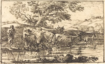 Lauma juomapaikalla tekijältä Claude Lorrain