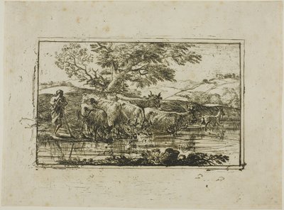 Lauma juomapaikalla tekijältä Claude Lorrain