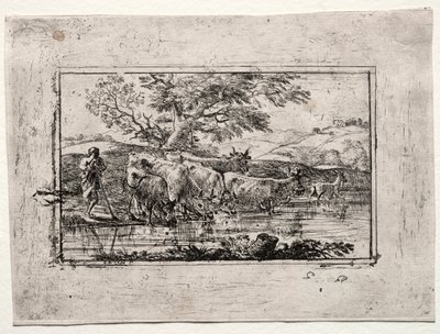 Lauma juomapaikalla tekijältä Claude Lorrain