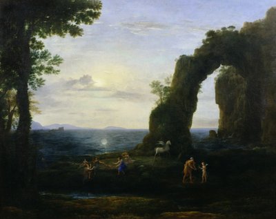 Korallin tai Perseuksen alkuperä Medusan pään kanssa tekijältä Claude Lorrain