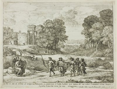 Aika, Apollo ja vuodenajat tekijältä Claude Lorrain