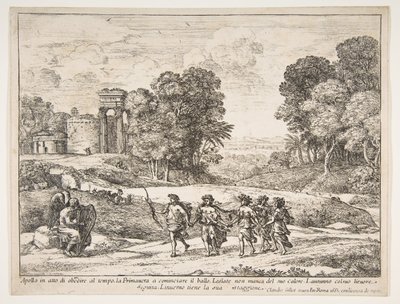 Aika, Apollo ja vuodenajat, 1662. tekijältä Claude Lorrain