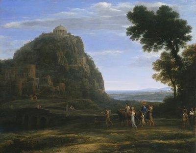 Näkymä Delphiin kulkueella, 1673. tekijältä Claude Lorrain