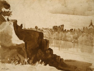 Näkymä Tiberille Roomassa tekijältä Claude Lorrain