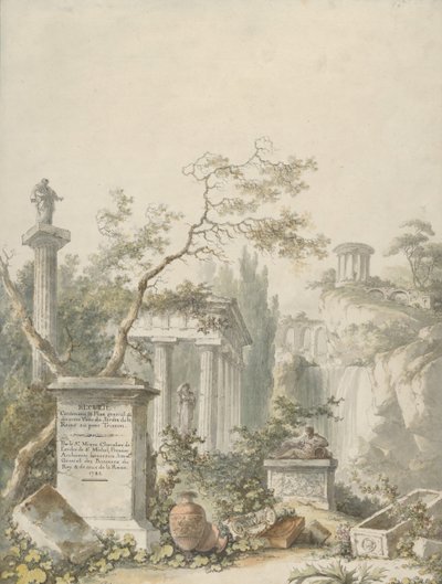 Suunnittelu etukappaleelle, 1782. tekijältä Claude Louis Chatelet