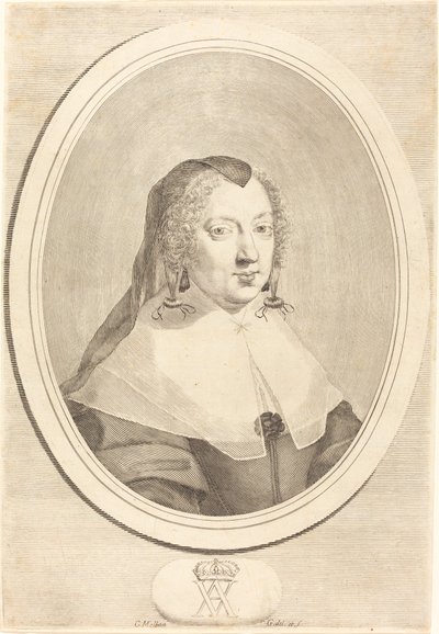 Anne Itävallasta tekijältä Claude Mellan