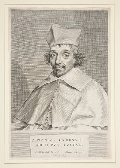 Kardinaali Alphonse de Plessis de Richelieu (kuuluisan kardinaalin veli) tekijältä Claude Mellan
