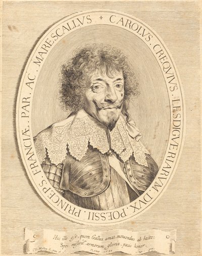 Charles I de Crequi, Lesdiguièresin herttua tekijältä Claude Mellan