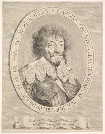 Charles I Créquy, Lesdiguièresin herttua, 1633. tekijältä Claude Mellan