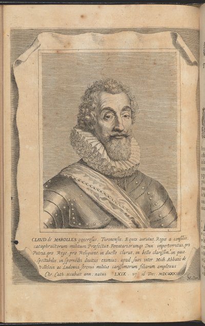 Claude of Marolles tekijältä Claude Mellan