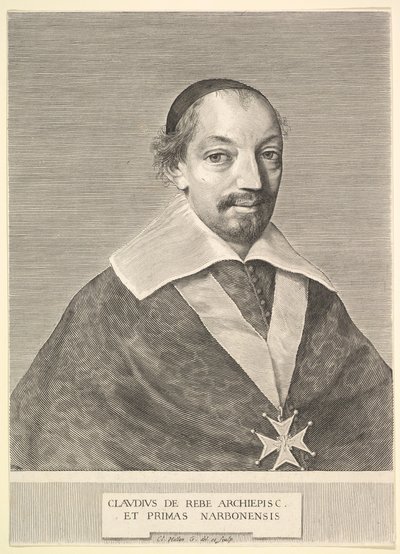 Claude de Rebé, Narbonnen arkkipiispa. tekijältä Claude Mellan