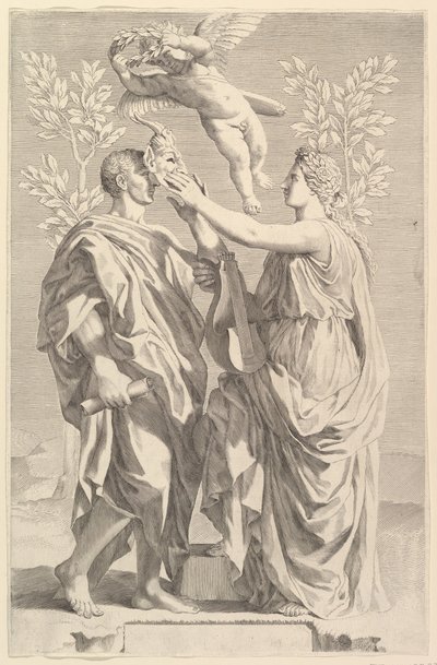Etukappale: Horace, Quintus Horatius Flaccus, 1642 tekijältä Claude Mellan