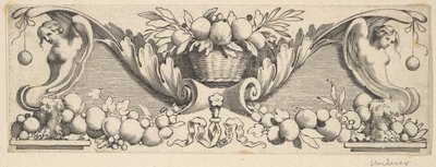 Pääpanta: Basket of Fruit. tekijältä Claude Mellan