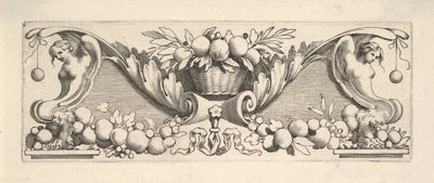 Pääpanta: Basket of Fruit. tekijältä Claude Mellan