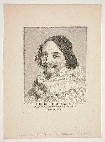 Henry de Mesmes tekijältä Claude Mellan