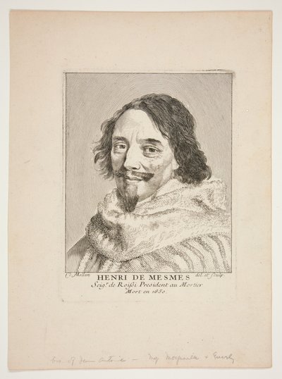 Henri de Mesmes tekijältä Claude Mellan