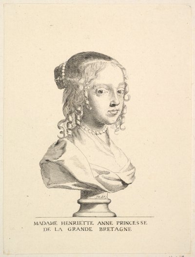 Englannin Henriette-Anne, Orleansin herttuatar. tekijältä Claude Mellan