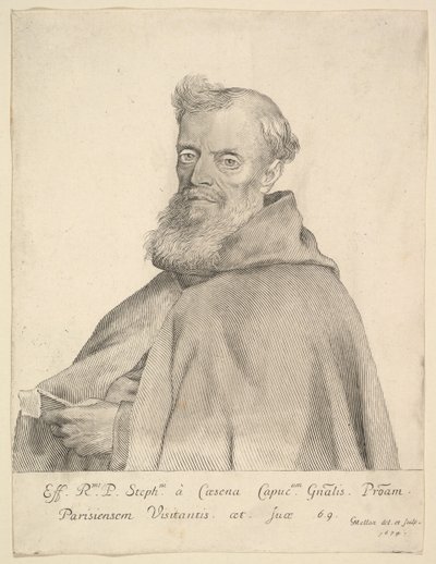 Isä Stephen Cesenalainen, 1674. tekijältä Claude Mellan