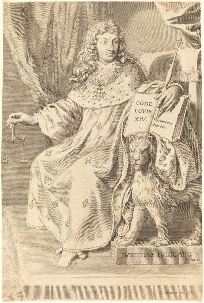 Ludvig XIV tekijältä Claude Mellan