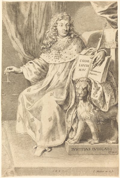 Ludvig XIV tekijältä Claude Mellan
