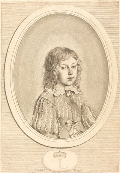 Ludvig XIV poikana tekijältä Claude Mellan