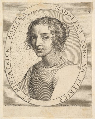 Maddalena Corvina, 1636. tekijältä Claude Mellan