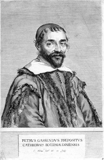 Pierre Gassendi, ranskalainen filosofi ja tiedemies, 1600-luku tekijältä Claude Mellan
