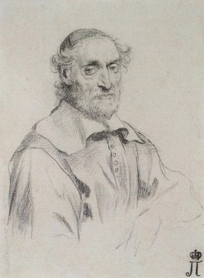 Nicolas-Claude Fabri de Peirescin muotokuva 1580-1637, 1636-1637 tekijältä Claude Mellan