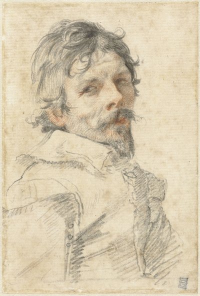 Omakuva, c. 1640. tekijältä Claude Mellan