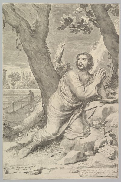 Pyhä Augustinus, 1660. tekijältä Claude Mellan